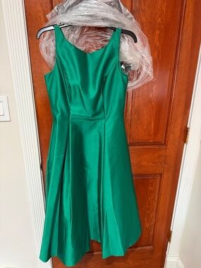 Adrianna Papell Emerald Green Midi Dress